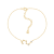 J'ADMIRE 14K Gold Over Sterling Silver Zodiac Anklet for Women