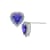 J'ADMIRE Heart Shaped Birthstone Stud Earrings