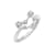 J'ADMIRE Capricorn Constellation Rhodium Over Sterling Silver Ring