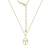 J'ADMIRE Sterling Silver Oval Zodiac Pendant Necklace