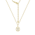 J'ADMIRE Sterling Silver Oval Zodiac Pendant Necklace