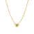 J'ADMIRE 14K Yellow Gold Over Sterling Silver Simple Initial Pendant Necklace