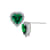 J'ADMIRE Heart Shaped Birthstone Stud Earrings