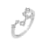 J'ADMIRE Virgo Constellation Rhodium Over Sterling Silver Ring