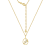 J'ADMIRE Sterling Silver Oval Zodiac Pendant Necklace