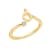 J'ADMIRE 14K Yellow Gold Over Sterling Silver Taurus Horoscope Ring
