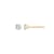 LUXGEM 10K Yellow Gold Round Cut Solitaire Studs | 1/2 carat Cubic Zirconia