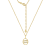 J'ADMIRE Sterling Silver Oval Zodiac Pendant Necklace