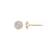 LUXGEM 10K Yellow Gold Round Halo Studs | 0.5 Carat Cubic Zirconia