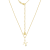 J'ADMIRE 14K Yellow Gold Over Sterling Silver Pisces Zodiac Pendant Necklace