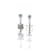 Grass Collection - Sterling Silver Earrings  – 1 Intense Green Natural Emerald