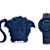 Versace Medusa Pop Navy Silicone Strap Watch