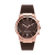 Ferragamo Sapphire Chrono Brown Silicone Strap Watch