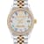 Philipp Plein Date Superlative White Dial Two-tone Bracelet Watch