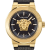 Versace Medusa Infinite Black Leather Strap Watch