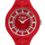 Versus Versace Fire Island Studs Red Silicone Strap Watch