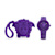 Versace Medusa Pop Purple Silicone Strap Watch