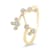 14K Gold Diamond Aries Zodiac Constellation Ring .13ctw