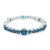 5.00mm and 8.00mm London Blue Topaz sterling silver Bracelet