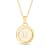 14K Yellow and White Gold Taurus Zodiac and Constellation Rotary Pendant