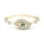 18K Yellow Gold London Blue Topaz and Diamond Ring  .36ctw