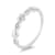 18K White Gold Diamond Heart Ring  .06ctw