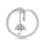 White Sapphire Round Ring, Sterling Silver