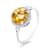 18K White Gold Citrine and Diamond Ring 1.94ctw