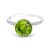 14K White Gold Peridot and Diamond Ring 2.53ctw