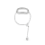 White Sapphire Round Chain Design Ring, Sterling Silver