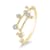 14K Gold Diamond Leo Zodiac Constellation Ring .19ctw