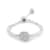 White Sapphire Round Ring, Sterling Silver