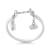 White Sapphire Round Ring, Sterling Silver