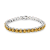 5.00mm Round Citrine Sterling Silver Bracelets