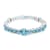 5.00mm and 8.00mm Swiss Blue Topaz sterling silver Bracelet