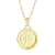 Yellow gold Plate over Sterling Silver Pisces Zodiac Constellation Pendant