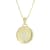 Yellow gold Plate over Sterling Silver Scorpio Zodiac Constellation Pendant