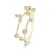 18K Gold Diamond Gemini Zodiac Ring .16ctw