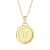 Yellow gold Plate over Sterling Silver Taurus Zodiac Constellation Pendant