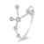 18K Gold Diamond Cancer Zodiac Constellation Ring .17ctw