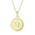 Yellow gold Plate over Sterling Silver Virgo Zodiac Constellation Pendant