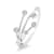 18K Gold Diamond Libra Zodiac Constellation Ring .15ctw