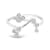 18K White Gold Diamond Aries Zodiac Constellation Ring .13ctw