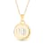 14K Yellow and White Gold Virgo Zodiac and Constellation Rotary Pendant