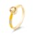 Stackable Yellow Gold Over Sterling Silver Citrine Enamel Ring
