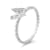 18K White Gold Diamond Butterfly Ring  .02ctw