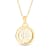 14K Yellow and White Gold Pisces Zodiac and Constellation Rotary Pendant