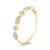 18K Petite Yellow Gold Diamond Ring  .19ctw