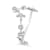 18K White Gold Diamond Pisces Zodiac Constellation Ring .18ctw