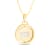 14K Yellow and White Gold Aquarius Zodiac and Constellation Rotary Pendant